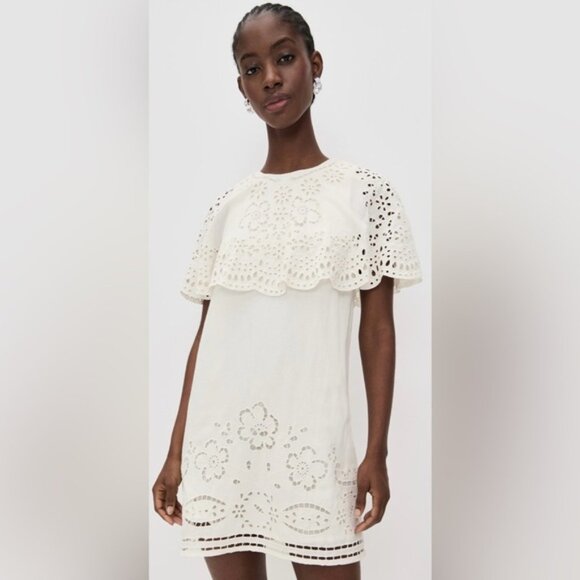 Sea New York Lula White Eyelet Mini Dress - Picture 5 of 16